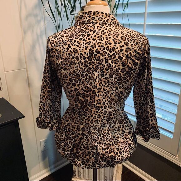 Harve Benard Animal print bubble top - Picture 3 of 7